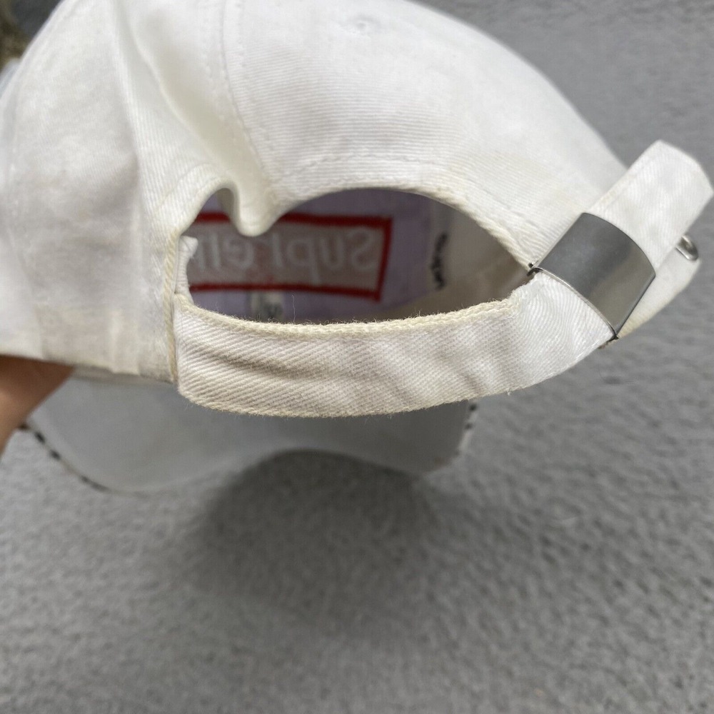Supreme Hat Cap Strapback Men's Black White Checkered Logo Skater 90s Streetwear - Picture 4 of 10